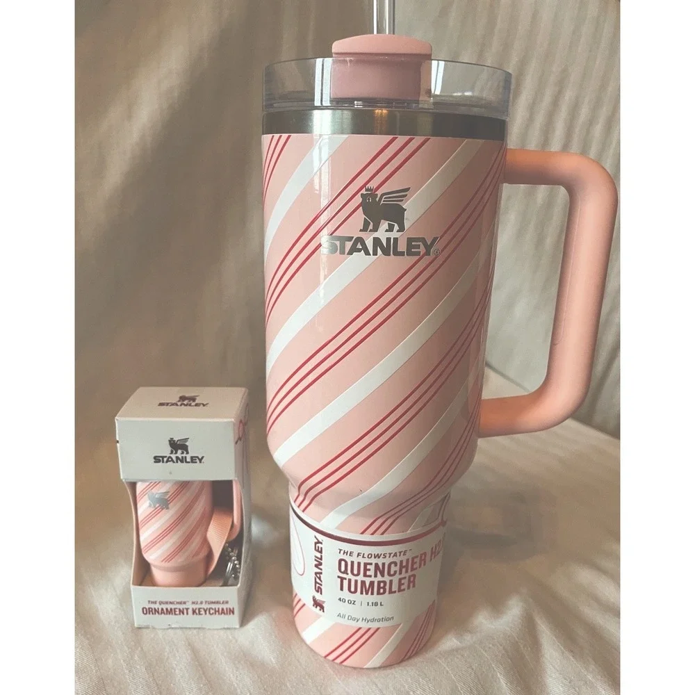 Stanley Strawberry Twist SET 40 oz Tumbler w/ Mini Ornament Target Exclusive - Picture 1 of 4